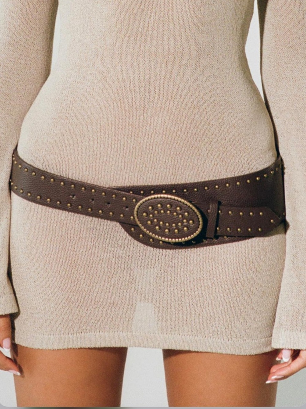 Princess Polly Elderwood belt in brown